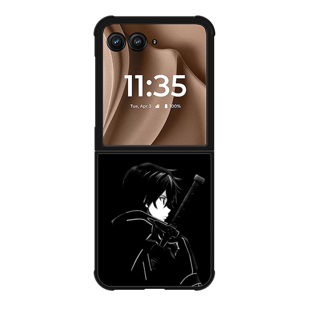 Sword Art Online Kirito Silouete Anime Lovers Motorola Moto RAZR Plus 2025 Case
