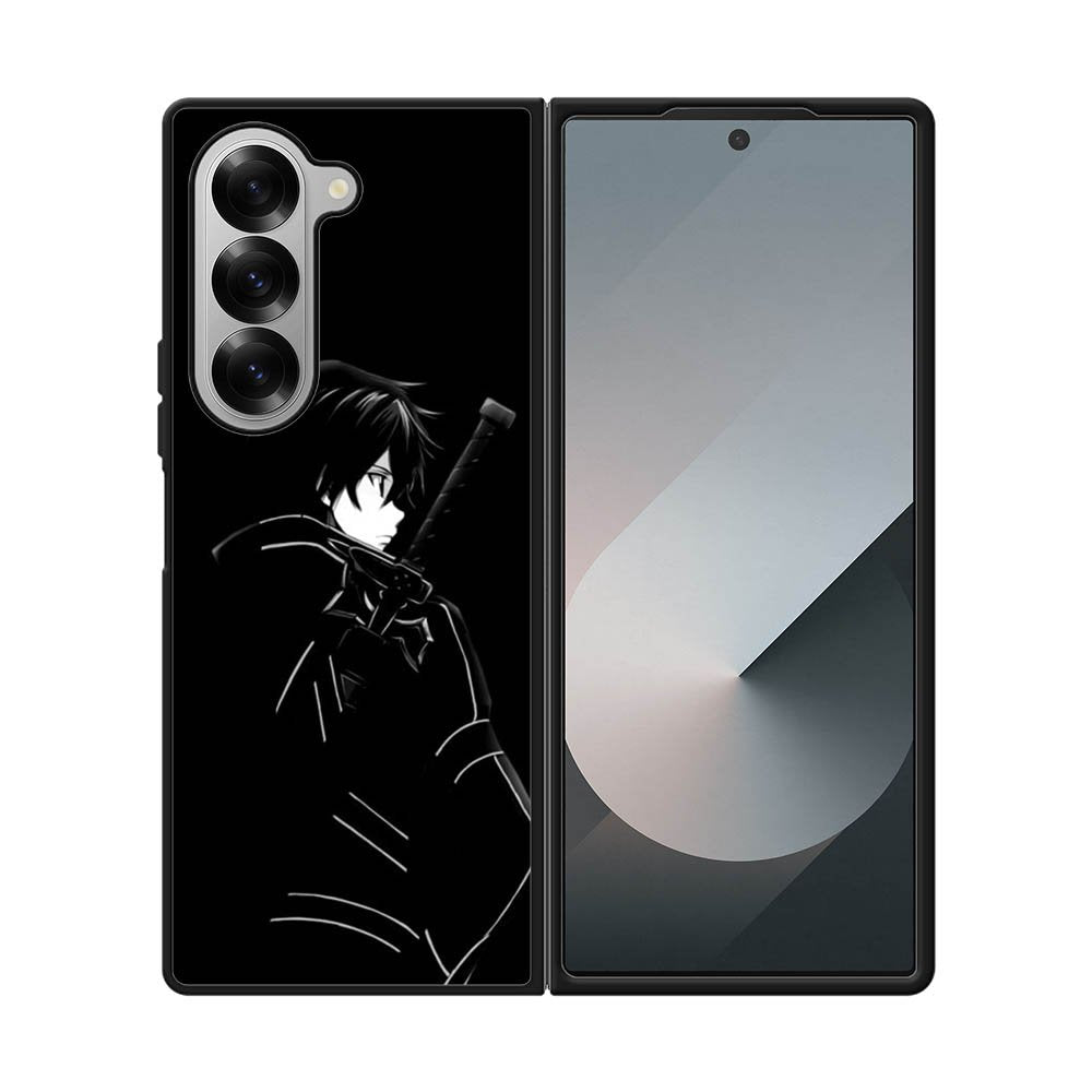 Sword Art Online Kirito Silouete Anime Lovers Samsung Galaxy Z Fold 7 5G Case