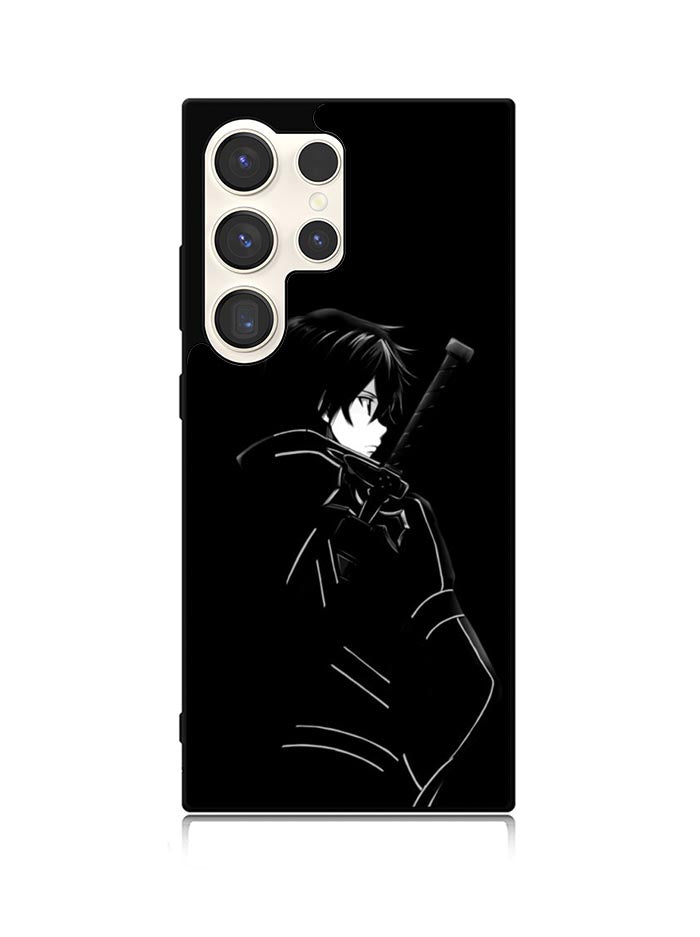 Sword Art Online Kirito Silouete Anime Lovers Samsung Galaxy S24 Ultra 5G Case