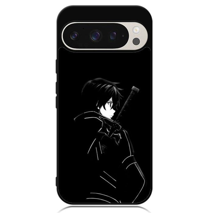 Sword Art Online Kirito Silouete Anime Lovers Google Pixel 9 | Google Pixel 9 Pro Case DC1814