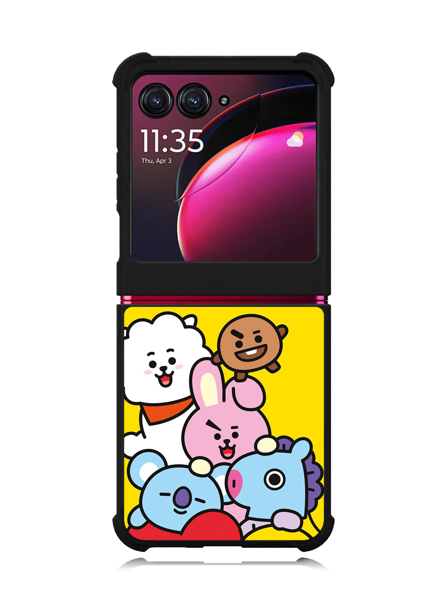 BTS BT21 All Characters Motorola Moto Razr Plus 2023 , Moto Razr+ 2023 Case
