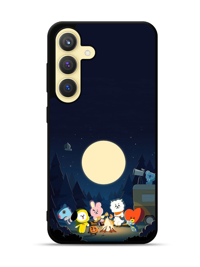 BTS BT21 Team Camping In Forest Samsung Galaxy S24 Plus 5G , Samsung Galaxy S24+ 5G Case