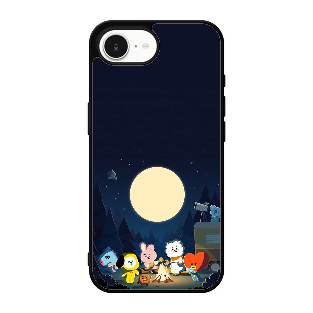 BTS Bt21 Team Camping In Forest iPhone 17e Case DC0253