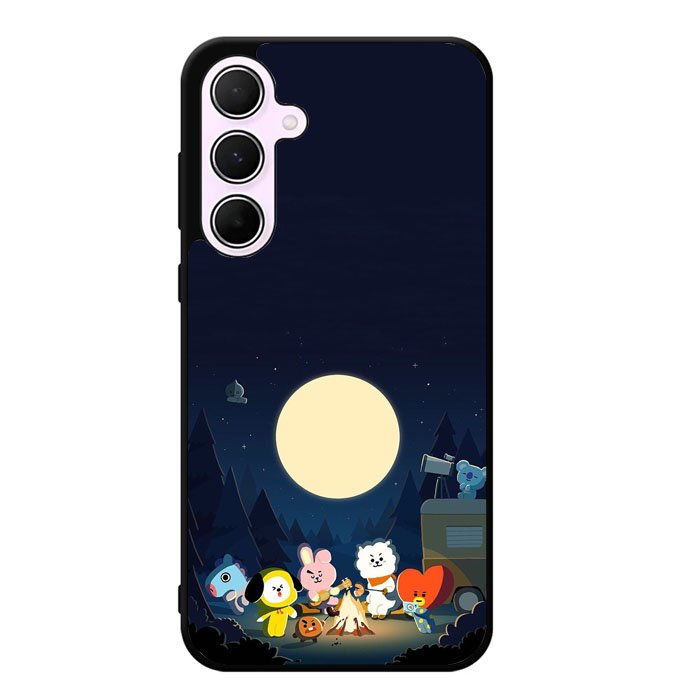 BTS Bt21 Team Camping In Forest Samsung Galaxy A55 5G Case DC0253