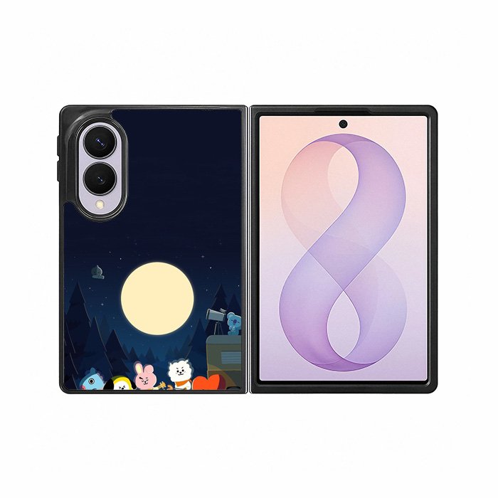 BTS Bt21 Team Camping In Forest Samsung Galaxy Z Fold 8 Case DC0253
