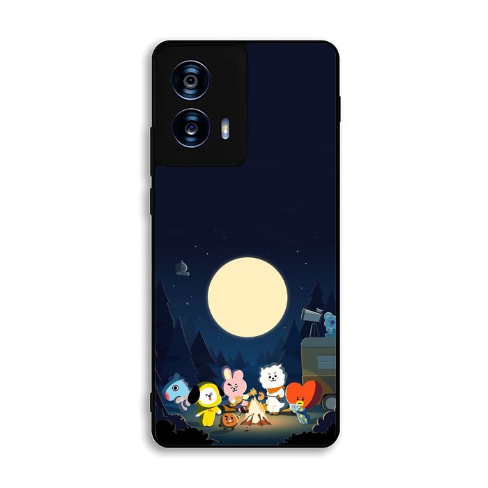 BTS BT21 Team Camping In Forest Motorola Moto G Power 5G 2024 Case DC7992