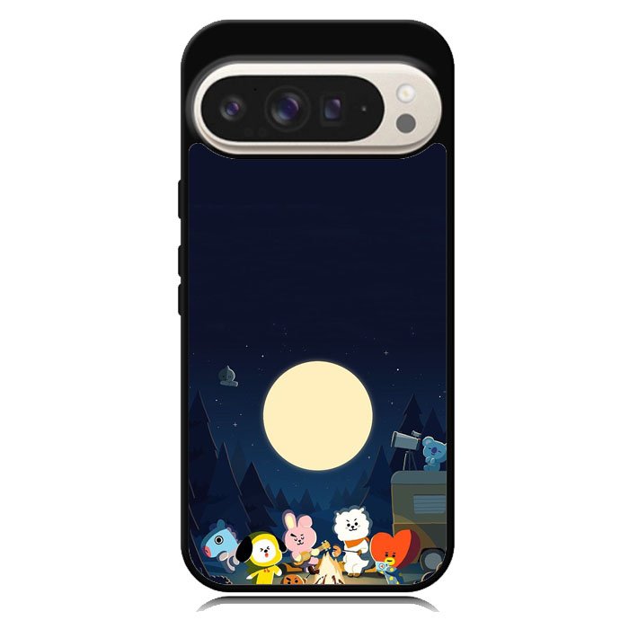 BTS Bt21 Team Camping In Forest Google Pixel 10 | Google Pixel 10 Pro Case DC0253