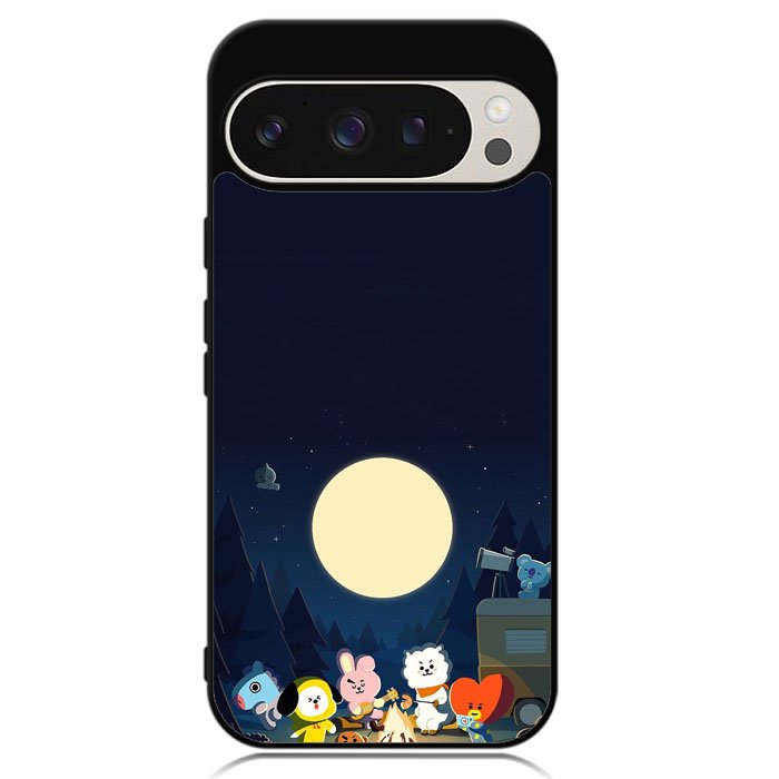 BTS Bt21 Team Camping In Forest Google Pixel 9 Pro XL Case DC0253