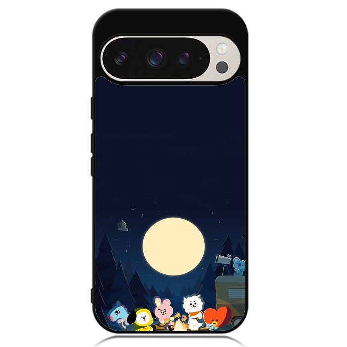 BTS BT21 Team Camping In Forest Google Pixel 9 Pro XL Case