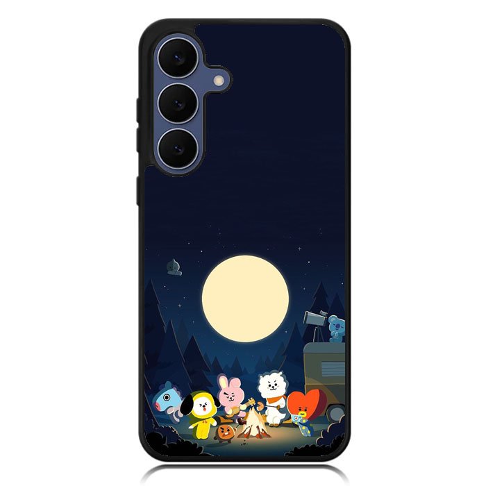 BTS Bt21 Team Camping In Forest Samsung Galaxy S24 FE Case DC0253