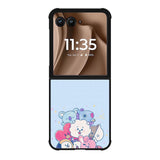 BTS BT21 Blue Texture Motorola Moto RAZR Plus 2025 Case
