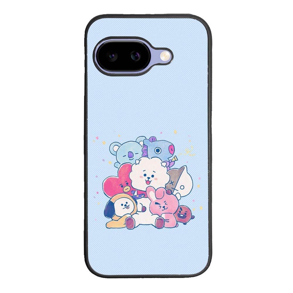 BTS BT21 Blue Texture Google Pixel 10A Case