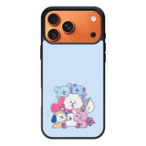 BTS BT21 Blue Texture iPhone 17 Pro Max Case