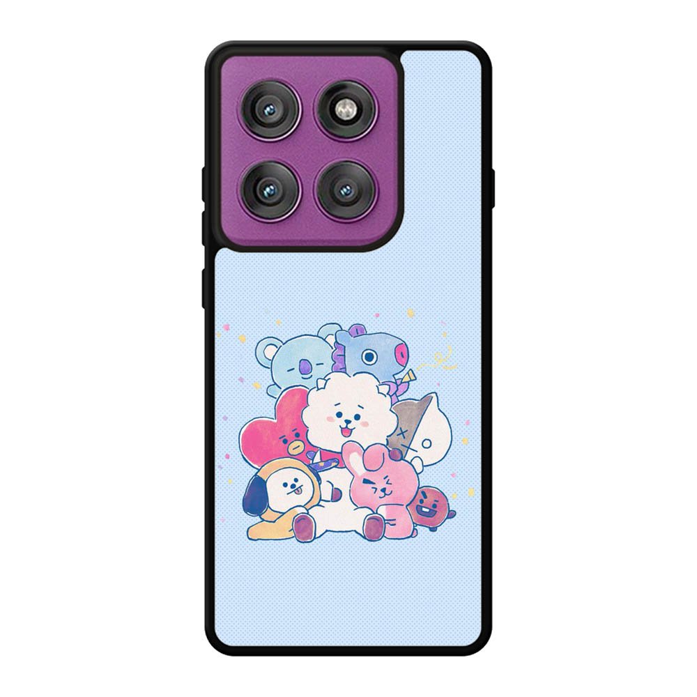 BTS BT21 Blue Texture Motorola Moto Edge 60 Pro Case
