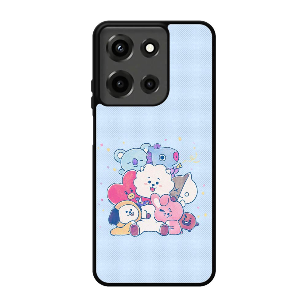 BTS BT21 Blue Texture Motorola Moto G 5G 2025 Case DC6280