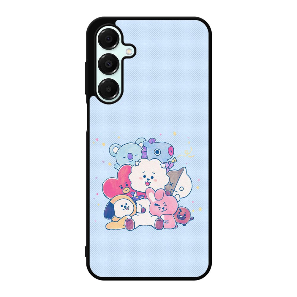 BTS BT21 Blue Texture Samsung Galaxy A16 Case DC6280