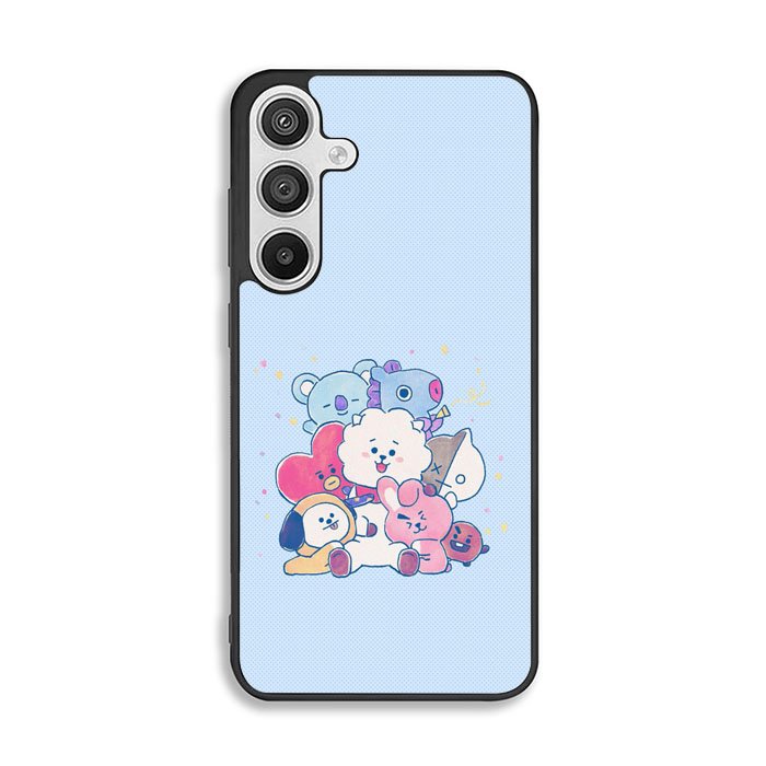 BTS BT21 Blue Texture Samsung Galaxy A26 Case DC6280