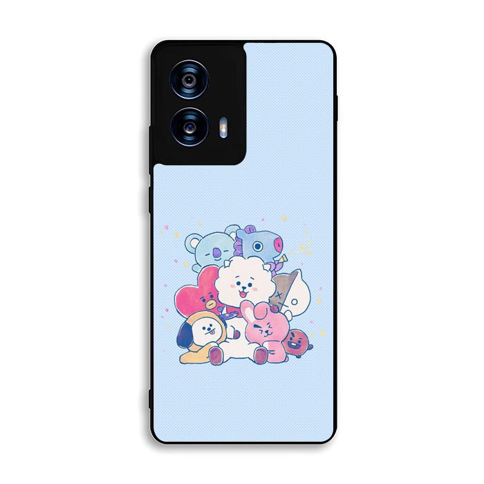 BTS BT21 Blue Texture Motorola Moto G Power 5G 2024 Case DC6280