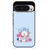 BTS BT21 Blue Texture Google Pixel 9 Pro XL Case