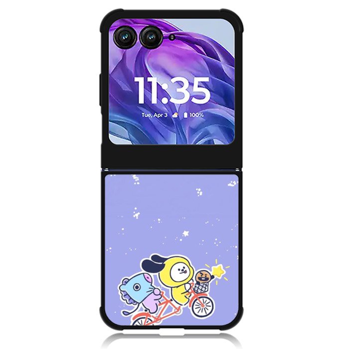 BT21 BTS chimmy mang shooky Jimin Motorola Moto Razr Plus 2024 , Moto Razr+ 2024 Case