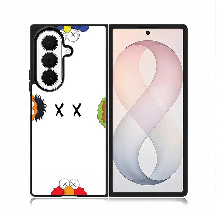 Kaws X Elmo Samsung Galaxy Z Fold 8 Ultra Case DC0984