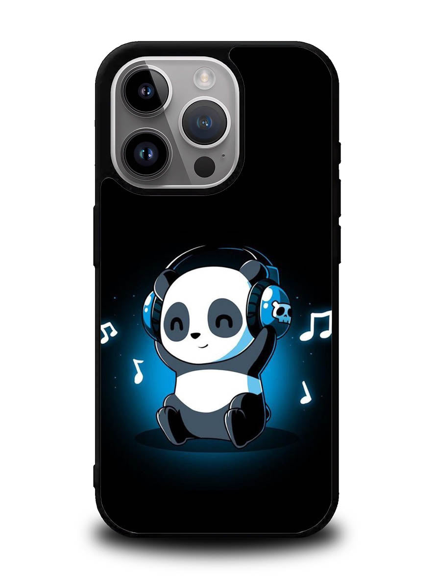 Panda Cute Music iPhone 16 Pro Max Case