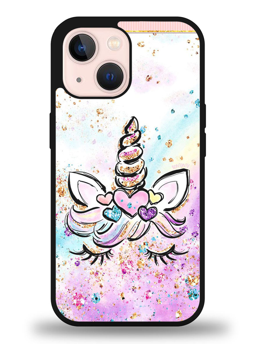 Cute Unicorn Sparkling iPhone 13 Case