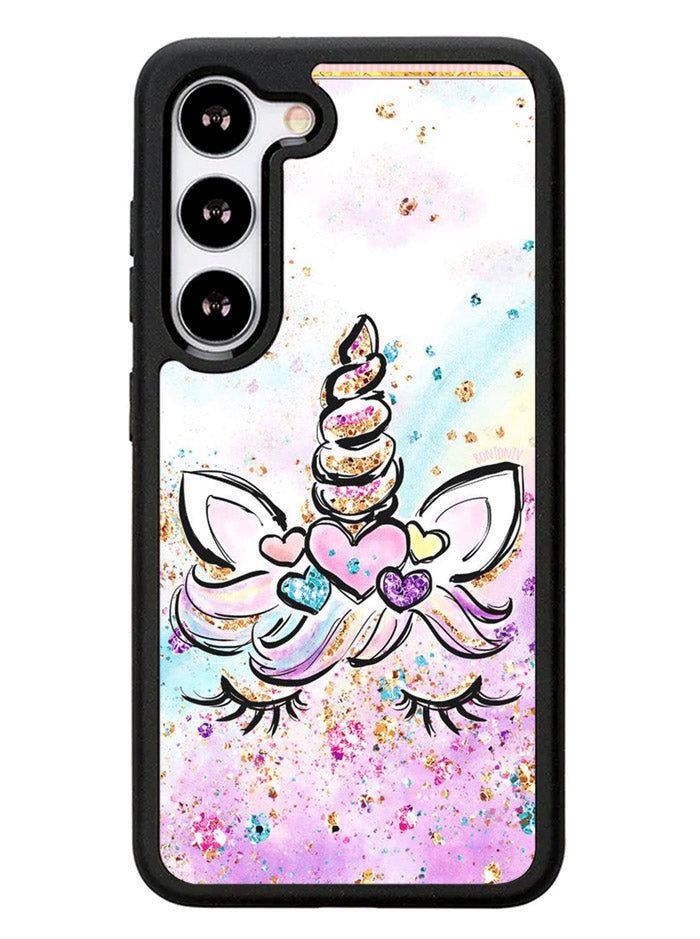 Cute Unicorn Sparkling Samsung Galaxy S23 Plus 5G / Samsung Galaxy S23+ 5G Case