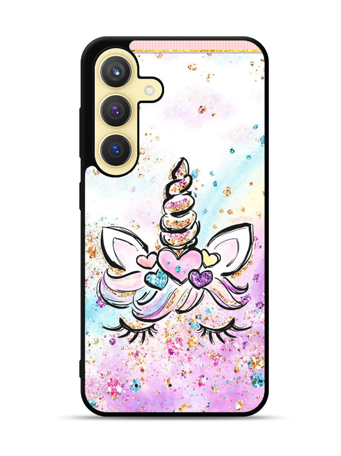 Cute Unicorn Sparkling Samsung Galaxy S25 Plus 5G , Samsung Galaxy S25+ 5G Case