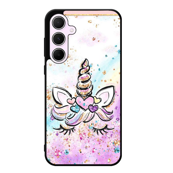Cute Unicorn Sparkling Samsung Galaxy A25 5G Case DC0419