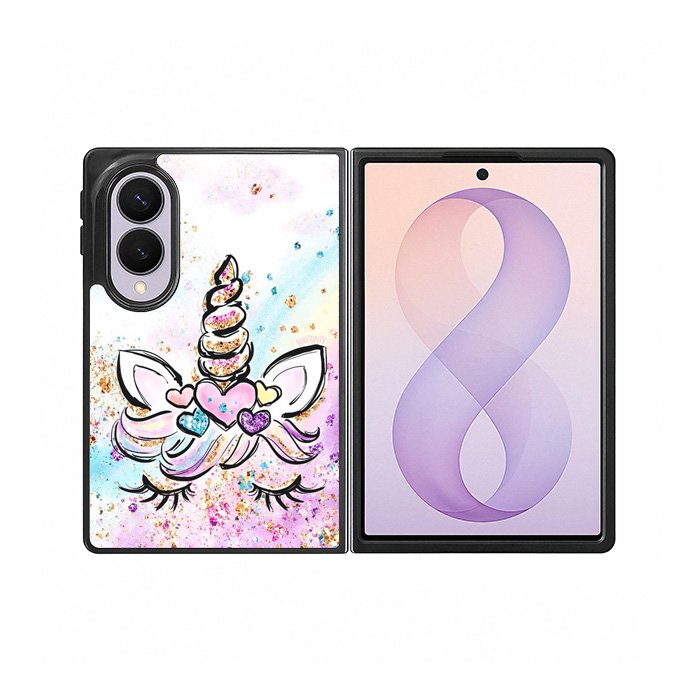 Cute Unicorn Sparkling Samsung Galaxy Z Fold 8 Case DC0419