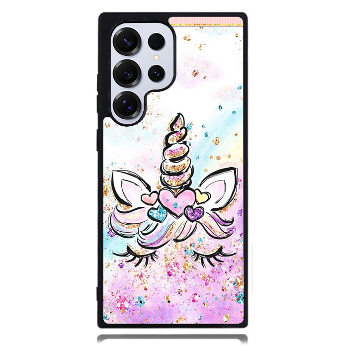 Cute Unicorn Sparkling Samsung Galaxy S24 Ultra Case DC0419