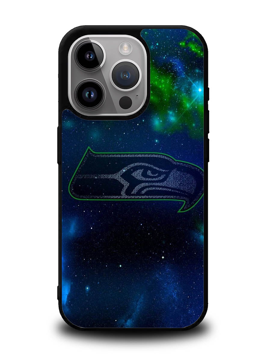 Seattle Seahawks Galaxy iPhone 15 Pro Case
