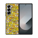 The Gudetama Pattern Samsung Galaxy Z Fold 7 5G Case