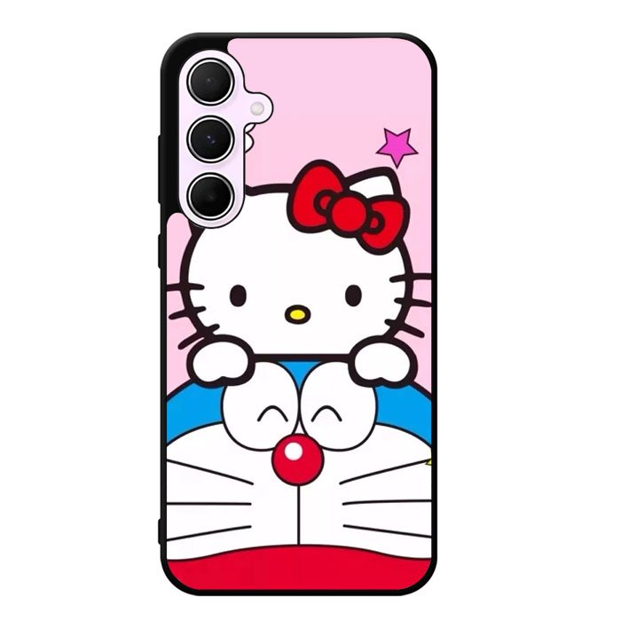Doraemon And Hello Kitty Love Samsung Galaxy A35 5G Case DC0546