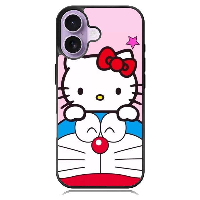 Doraemon And Hello Kitty Love iPhone 16 Case DC0546