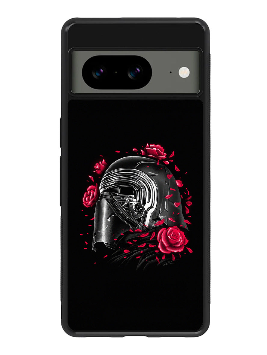 Star Wars Kylo Ren Helmet and Roses Google Pixel 8 Case