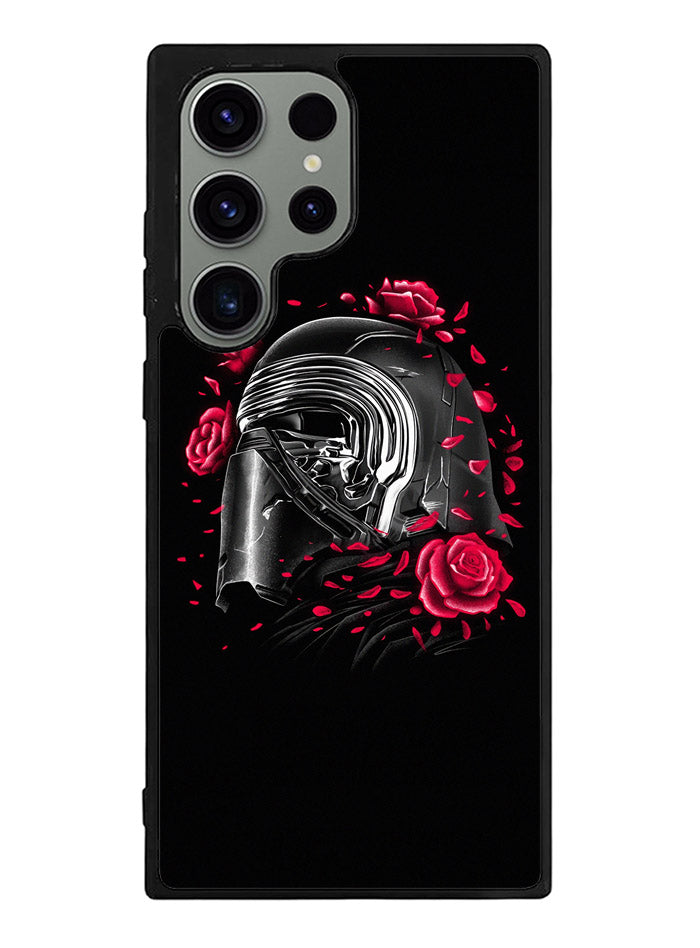 Star Wars Kylo Ren Helmet and Roses Samsung Galaxy S23 Ultra 5G Case