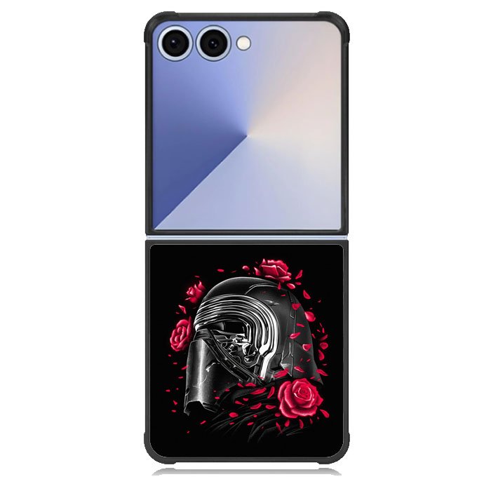 Star Wars Kylo Ren Helmet And Roses Samsung Galaxy Z Flip 7 Case DC1752