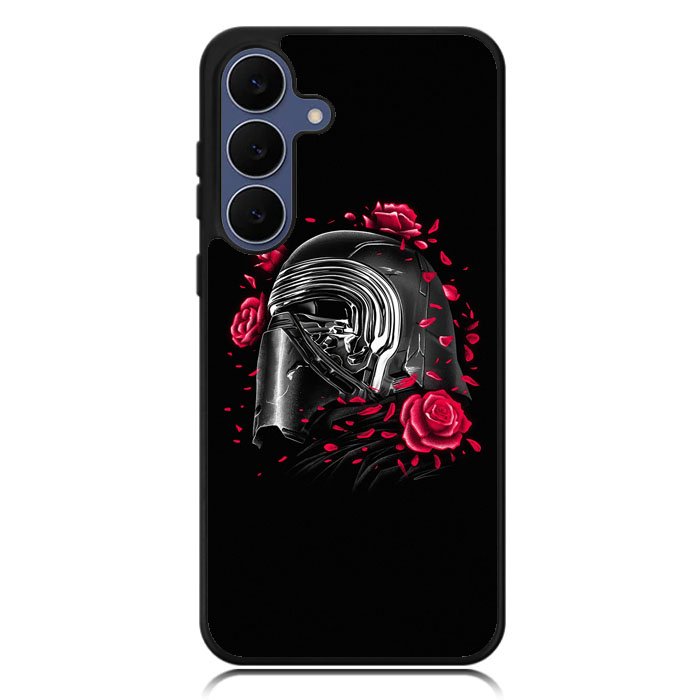 Star Wars Kylo Ren Helmet And Roses Samsung Galaxy S23 FE Case DC1752