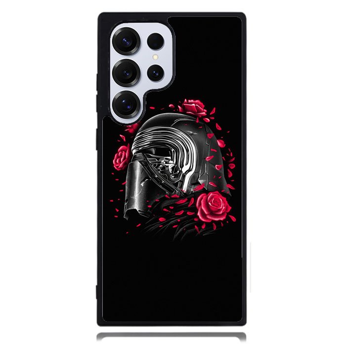 Star Wars Kylo Ren Helmet And Roses Samsung Galaxy S24 Ultra Case DC1752
