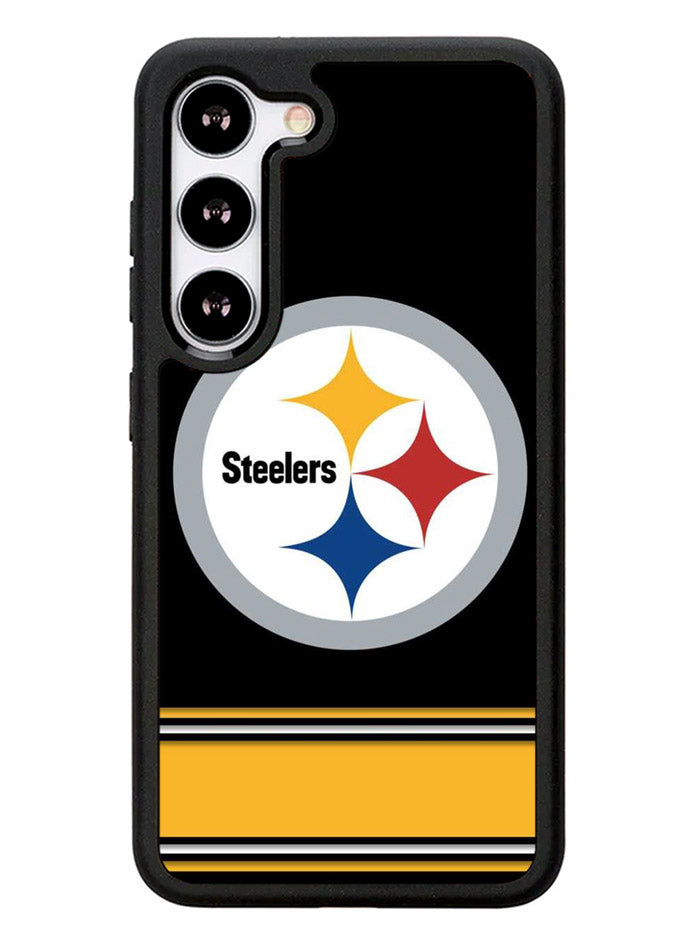 Pittsburgh Steelers Logo Strip Samsung Galaxy S23 5G Case