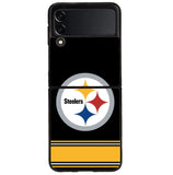 Pittsburgh Steelers Logo Strip Samsung Galaxy Z Flip 4 5G 2022 Case