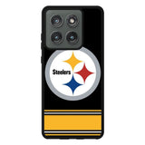 Pittsburgh Steelers Logo Strip Motorola Moto Edge 2025 Case