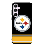 Pittsburgh Steelers Logo Strip Samsung Galaxy A55 5G Case DC1466