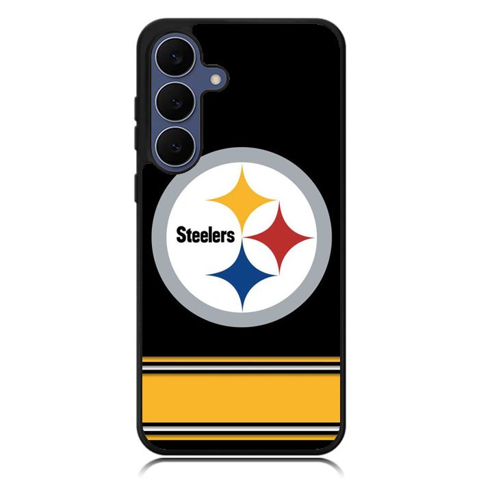 Pittsburgh Steelers Logo Strip Samsung Galaxy S24 Case DC1466
