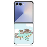 Pusheen The Cat Flying The Plane Samsung Galaxy Z Flip 7 Case DC1536
