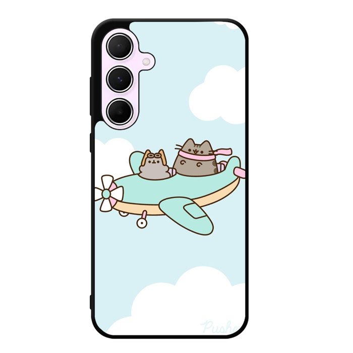 Pusheen The Cat Flying The Plane Samsung Galaxy A15 5G Case DC1536