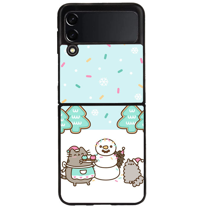 Pusheen The Cat Snow Winter Samsung Galaxy Z Flip 4 5G 2022 Case
