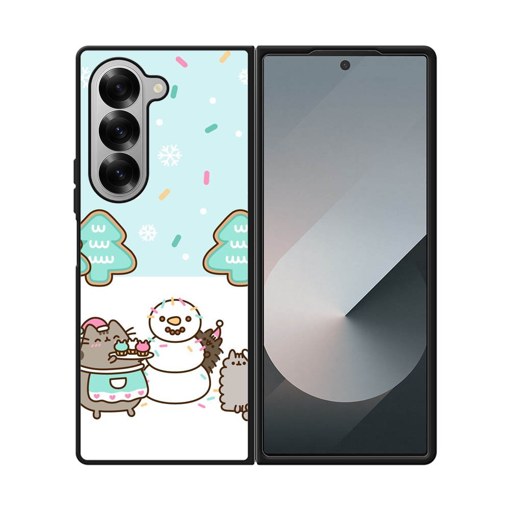 Pusheen The Cat Snow Winter Samsung Galaxy Z Fold 7 5G Case